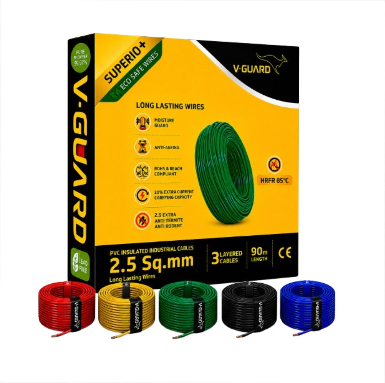 V-Guard Superio+ HRPR 1.5 SQ MM(90MTR)