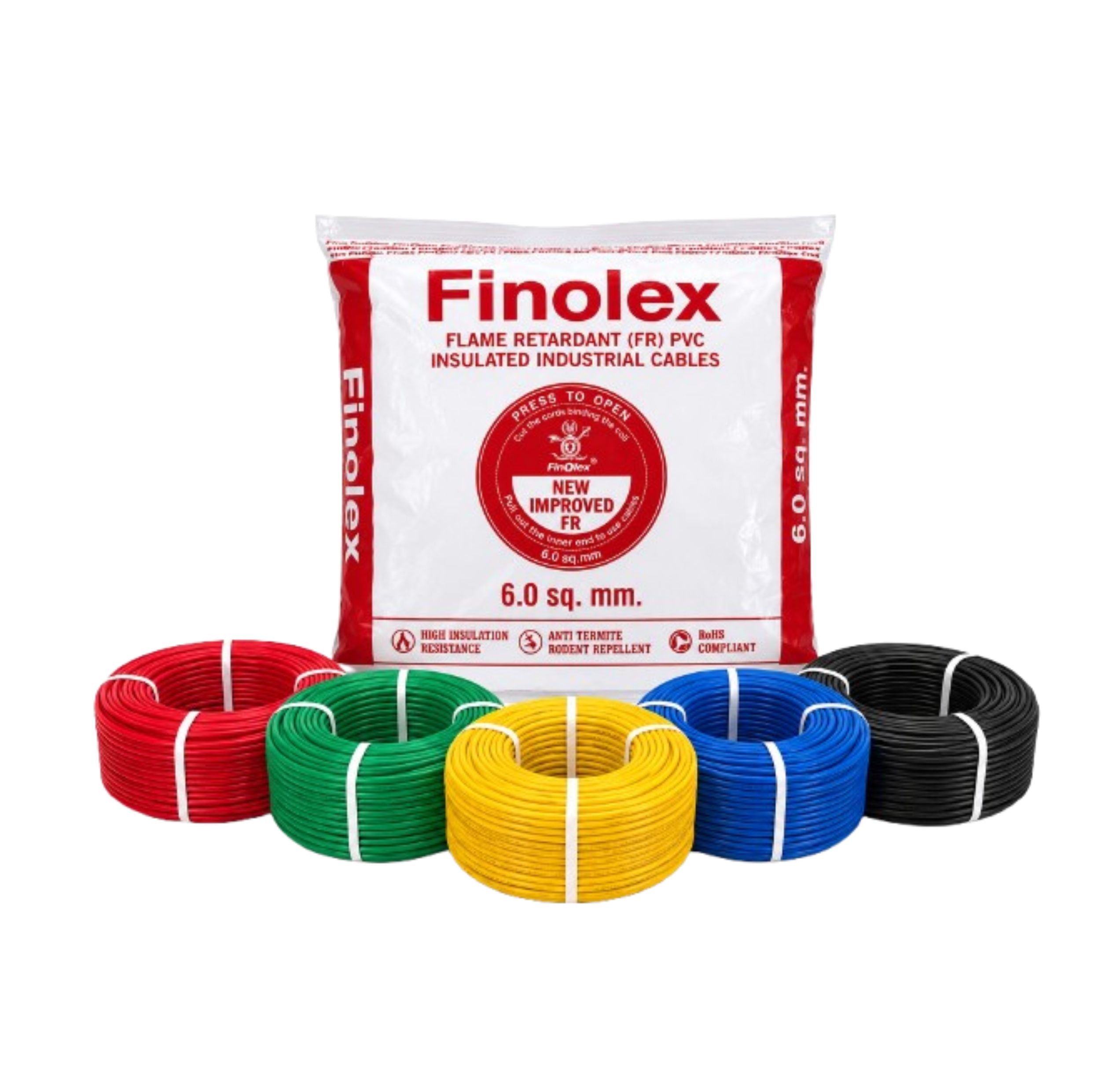 Finolex 6.0SQ MM Wire (180MTR)