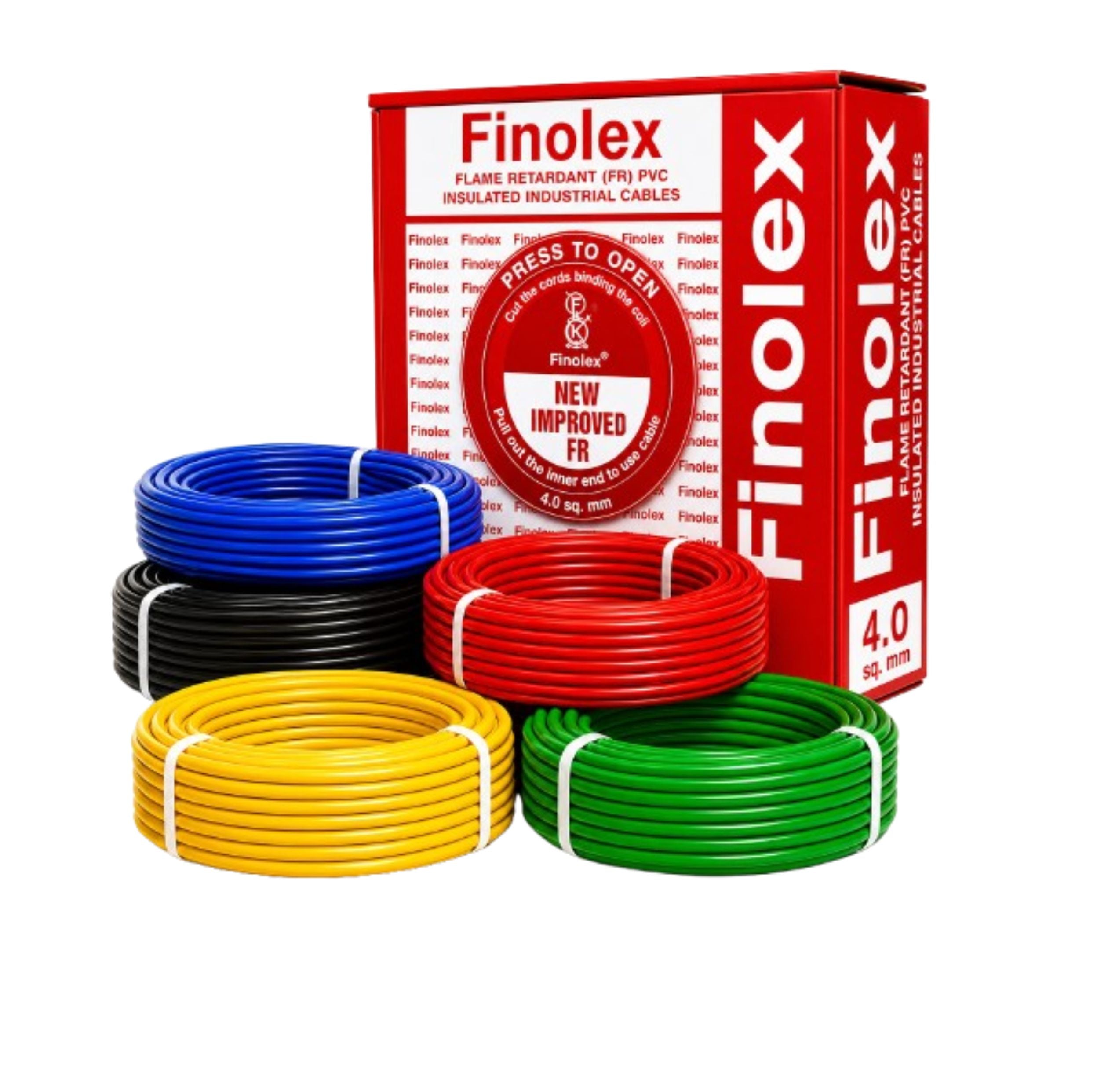 Finolex 4.0SQ MM Wire (90MTR) Silver