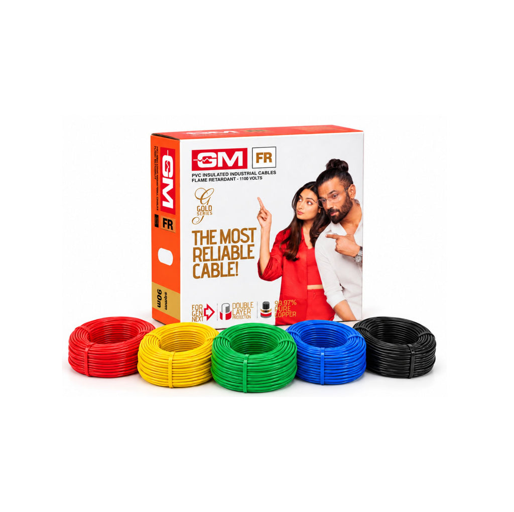 GM FR Gold 1.0SQ MM Wire (90MTRS)